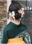 卒業式アレンジ/卒業式ヘアセット/成人式ヘアセット/成人式着付