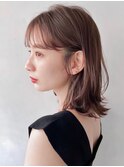 似合わせカット艶感アンブレラカラーモテ髪シースルーバング