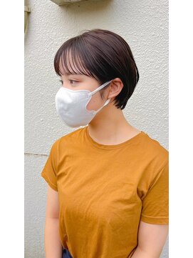 デビュー 沖縄泡瀬店(Debut) ベリーショート/ダークアッシュ/ニュアンスパーマ/韓国マッシュ