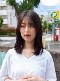 ミディアムレイヤー【髪質改善/ヘッドスパ/縮毛矯正/いわき】