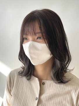 リム(RIM.) インナーシルバー/グレージュ/イヤリングカラー