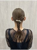 ヘアセット☆タイトローポニー