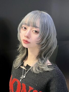 アマトウキョウ アユンチェ(AMA TOKYO×AYUNCHE) ブルーシルバーy2kウルフ