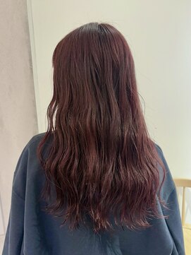 ヨーク(YOKE) 【YOKE】ダブルカラーワインレッドボルドーブリーチ無し暖色