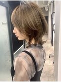 くびれが可愛いネオウルフ　ボブウルフ　ウルフカット