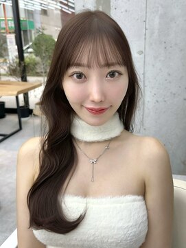 ビューブルー 亀戸錦糸町(VIEW BLUE) 美髪カールピンクブラウン韓国レイヤーロングセミディ顔周り前髪