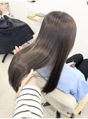 美髪矯正◎オリーブベージュカラー◎艶髪