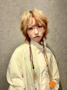 ノブレス(NOBLESSE) オレンジデザインカラー/ショートウルフ