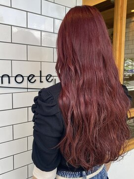 カシスレッド×ロングヘア