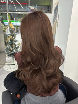 ブリーチなしダブルカラーで作るマロンベージュ♪10代20代30代