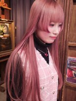 ブロック ジャポン(bloc japon)&nbsp;顔周りに段差を効かせたロング映えくすみピンクカラー大人向け