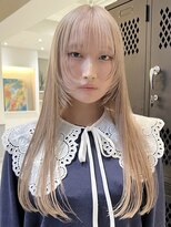 スリバー(sliver)&nbsp;ブリーチハイライト髪質改善ダブルカラーレイヤーカット