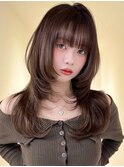 レイヤーカット/ブリーチ＆ダブルカラー/ハイトーン/髪質改善