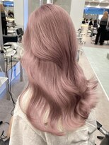 サンク 原宿 表参道(cinq) 原宿ピンクベージュレイヤーカットピンクカラーケアブリーチ前髪