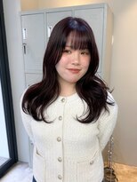 フラム 渋谷(flamme) ◯ブリーチなしボルドーカラー