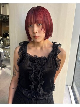 スクリーン(SCREEN) 着物ヘア/ダークアッシュ/ミディアムレイヤーカット 三宮 元町