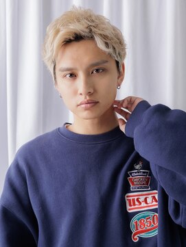 モッズヘア メン 新所沢店(mod's hair men) 10代20代ブリーチデザインダウンパーマクロップマッシュc新所沢