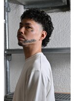 チルチェア 横浜(CHILL CHAIR)&nbsp;マレット×フェード×スパイラルパーマ<横浜駅/バーバー/理容室>