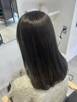 ビューバイネオリーブ 用賀店(Beau'r by neolive)&nbsp;ストレートパーマ縮毛矯正ダークパープル夏ミルクブラウン[用賀]
