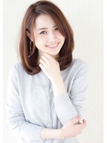 大人かわいいとろみワンカールのエフォートレスミディアム