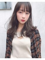 マリアバイアフロート(Maria by AFLOAT) ナチュラルフェザーロング☆セミウェット地毛風シアーグレー