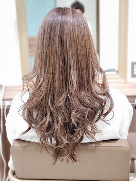 アッシュ 武蔵境店(Ash) 白髪の目立たない極細ハイライト、ブルーバイオレット