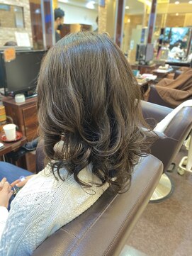 キャラ 池袋本店(CHARA) デジパ術式でセミロングパーマが大人可愛い♪【CHARA池袋/貴也】