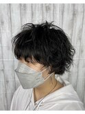 【パーマ】【ショートカット】クセ毛風♪無造作パーマショート