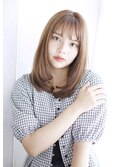 シースルーバングのストレート