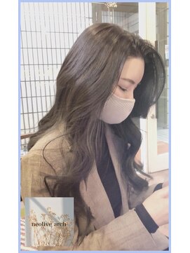 ネオリーブアーチ 武蔵小山店(Neolive arch) ヨシンモリ　×　ダークグレー　×　立ち上げ前髪【イナガキ】