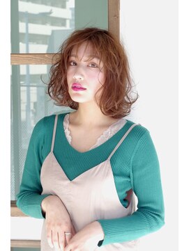 クシュ 所沢西口プロぺ通り(kusyu... ) ペールベージュセクションカラーグラデーションカラー外ハネボブ