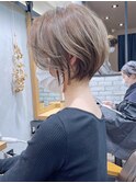 絶壁解消/ひし形/前下がり/大人ショートボブ/30代/40代★猪狩★