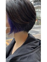 エイチ エアー ダヴ H air DAV調布北口&nbsp;イヤリングカラー 青よりの紫