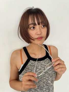 シエル 一社(cher) 丸みコロっとボブ。