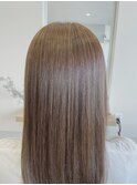 酸性ストレート×アッシュベージュ