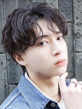 アイトーキョーリタ 渋谷(AI TOKYO Rita) メンズパーマブリーチニュアンス縮毛矯正