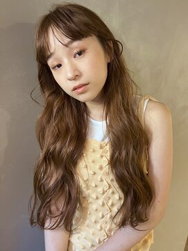 パーク(PARK) 【PARK】ロング波巻きウェーブ×シースルーワイドバング