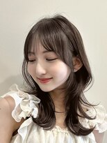 ユニコ(unico)&nbsp;韓国風/レイヤー/小顔/前髪カット/髪質改善/グレージュ/透明感