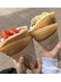 オーブ ヘアー エイル 苫小牧店(AUBE HAIR ail) クレープ好きです!