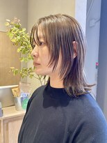 フェンヘアーアイス 中目黒(Fen.hair ici)&nbsp;大人可愛い大人美人レイヤーくすみベージュ透明感カラー