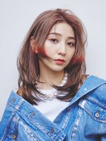 ウルフレイヤーロング小顔秋色ボブルフ_29733