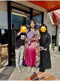 ハーフアップ