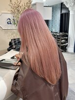 エアー 青山(AIR) ハイトーンカラーブリーチカラーペールピンク