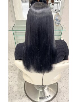 アース 今池店(HAIR&MAKE EARTH) ブルーブラック×艶髪