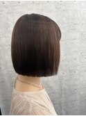 切りっぱなしボブ/髪質改善ストレート