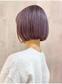 ボブミディアムショートおくれ毛前髪カット_ba507791
