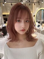 ロンドルピナス 小倉(Lond Lupinus) ミディアムヘア暗めカラー/デザインカラー/フェイスフレーミング