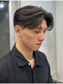 センターパートニュアンスパーマ