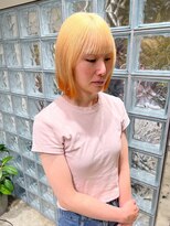 ノル 栄矢場町(nol)&nbsp;ブロンド×オレンジ　デザインカラー