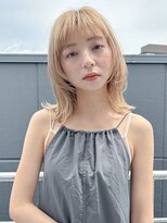 タス(tas)&nbsp;ミディアムボブレイヤー似合わせ顔周りカット顔まわりレイヤー